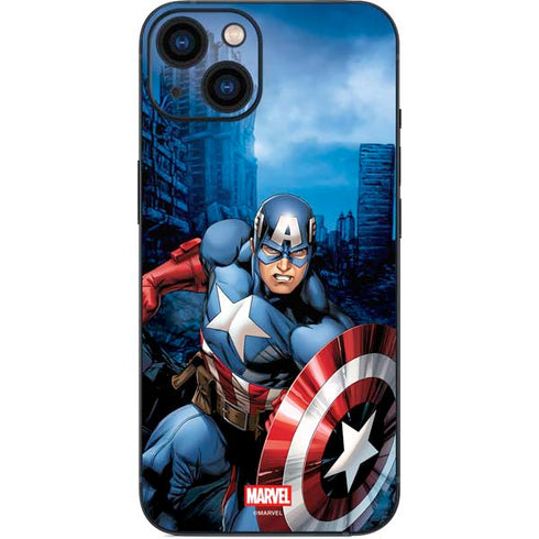 Marvel Captain America Portrait iPhone 14 Plus Skin